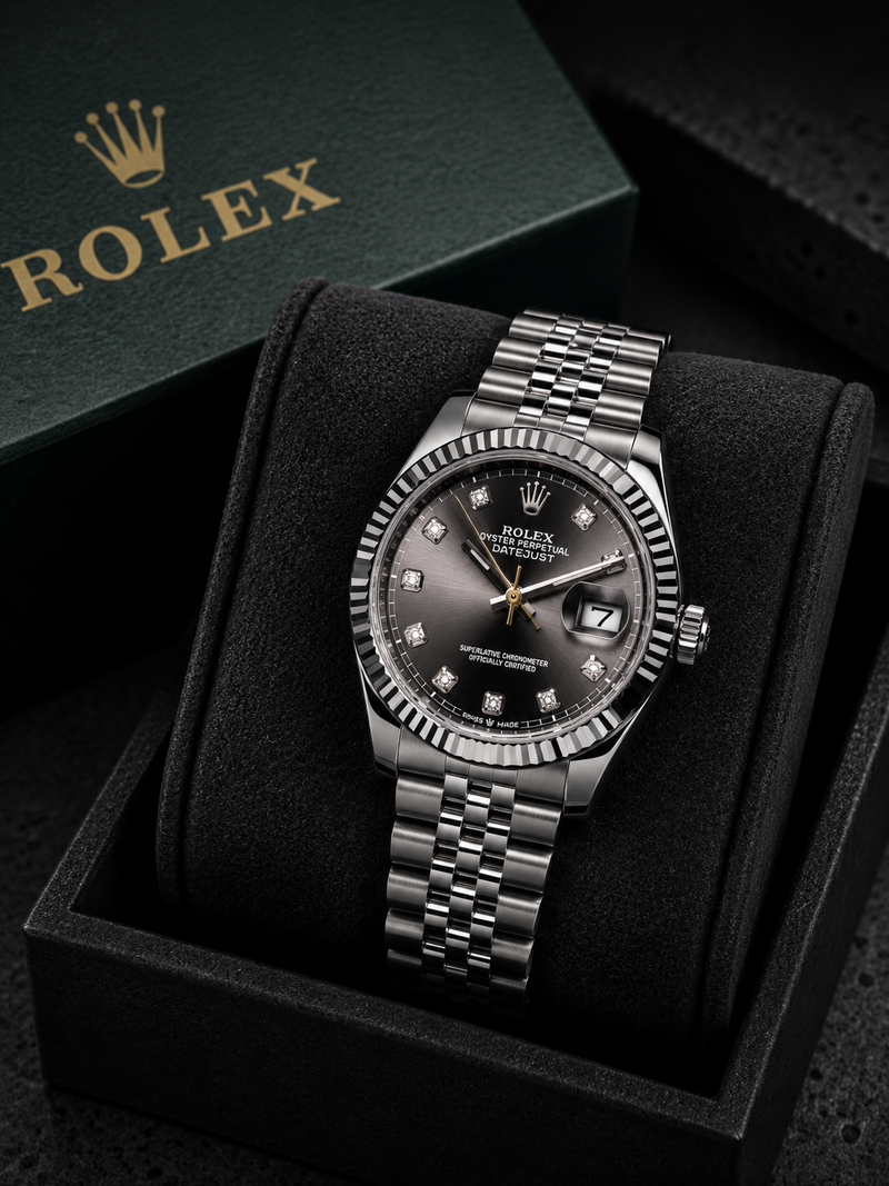 PREMIUM IMPORTED ROLLY BLACK DIAL