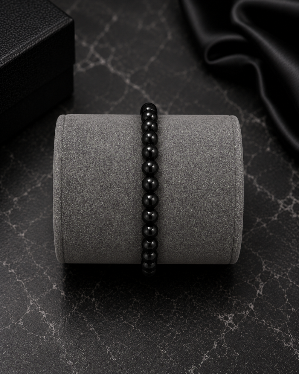 PREMIUM BLACK BEADED BRACELET